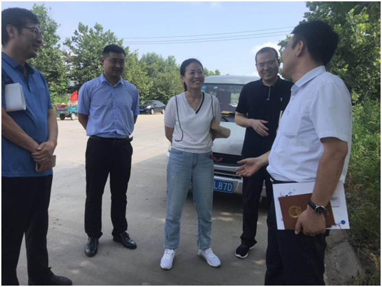 莱西市督导组巡查工业园项目希望