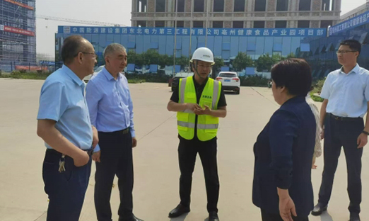 安徽省卫健委党组书记刘同柱、亳州市副市长曹振萍一行调研安徽尊龙凯时生物项目